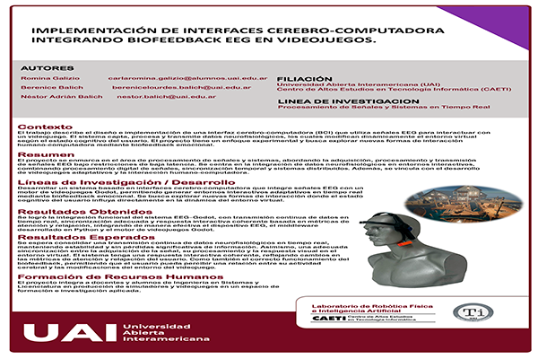  Implementación de Interfaces Cerebro-Computadora Integrando Biofeedback Eeg en Videojuegos